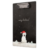Frohe Weihnachts-Polar-Bär! Klemmbrett (Links)