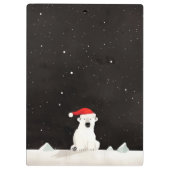 Frohe Weihnachts-Polar-Bär! Klemmbrett (Rückseite)