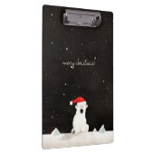 Frohe Weihnachts-Polar-Bär! Klemmbrett (Rechts)
