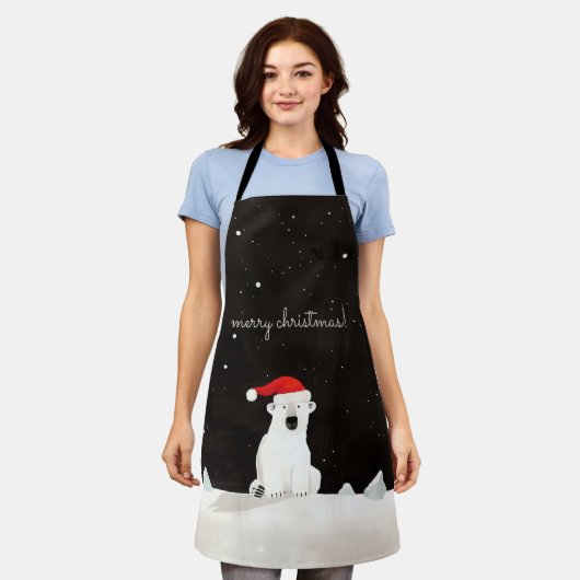 Frohe Weihnachts-Polar-Bär! Schürze (Getragen)