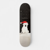 Frohe Weihnachts-Polar-Bär! Skateboard (Vorne)