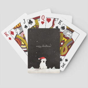 Frohe Weihnachts-Polar-Bär! Spielkarten
