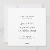 Frohe Weihnachts-Polar-Bären Feiertagskarte (Rückseite)