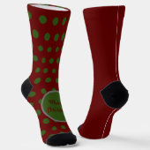 Frohe Weihnachts Polka Dot Mismatch Socken (Gewinkelt)