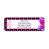 Frohe Weihnachts-Polka-Dot-Print mit hellrosa (Vorne)