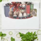 Frohe Weihnachts Pony Geschirrtuch (Gefaltet)