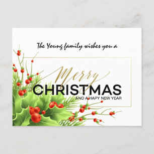 Frohe Weihnachts-Post-Karte Postkarte