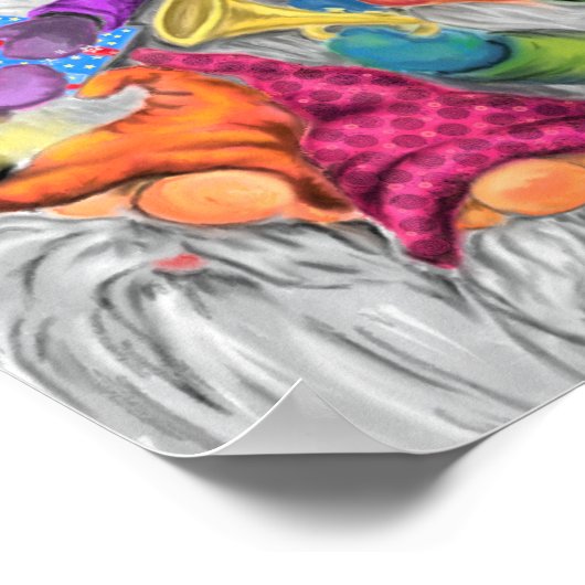 Frohe Weihnachts-Poster Happy Gnomes Party Poster (Ecke)