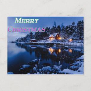 Frohe Weihnachts-Postkarte Feiertagspostkarte
