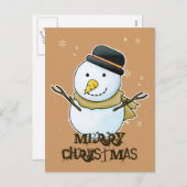 Frohe Weihnachts-Postkarte Feiertagspostkarte (Vorne/Hinten)