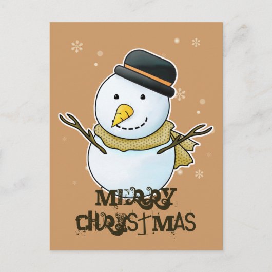 Frohe Weihnachts-Postkarte Feiertagspostkarte (Vorderseite)