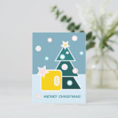 Frohe Weihnachts-Postkarte Feiertagspostkarte (Stehend Vorderseite)