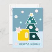 Frohe Weihnachts-Postkarte Feiertagspostkarte (Vorne/Hinten)