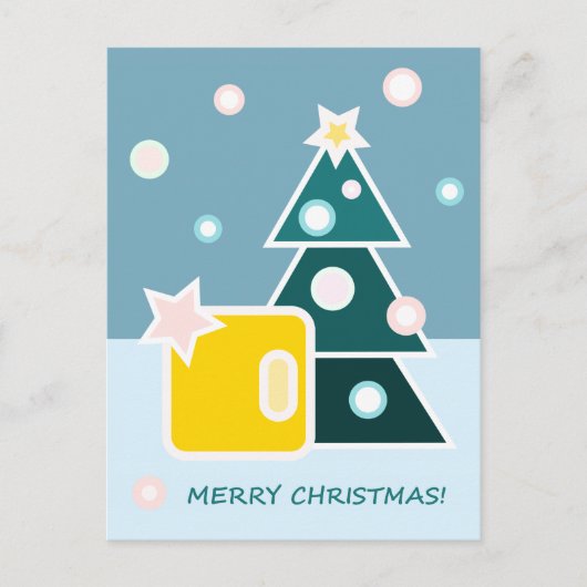 Frohe Weihnachts-Postkarte Feiertagspostkarte (Vorderseite)