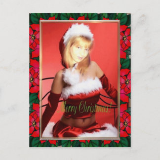 Frohe Weihnachts-Postkarte Feiertagspostkarte