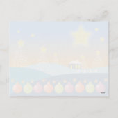 Frohe Weihnachts-Postkarte Feiertagspostkarte (Rückseite)
