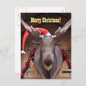 Frohe Weihnachts-Postkarte Feiertagspostkarte (Vorne/Hinten)