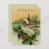 Frohe Weihnachts-Postkarte Feiertagspostkarte (Vorne/Hinten)