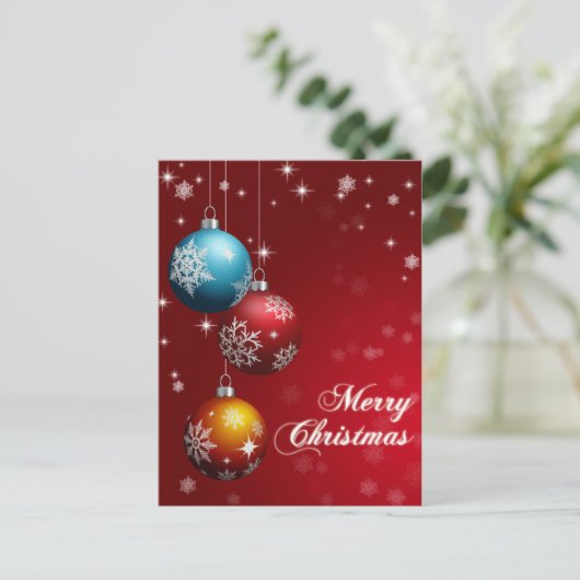 Frohe Weihnachts-Postkarte Feiertagspostkarte (Stehend Vorderseite)