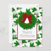 Frohe Weihnachts-Postkarte Feiertagspostkarte (Vorne/Hinten)