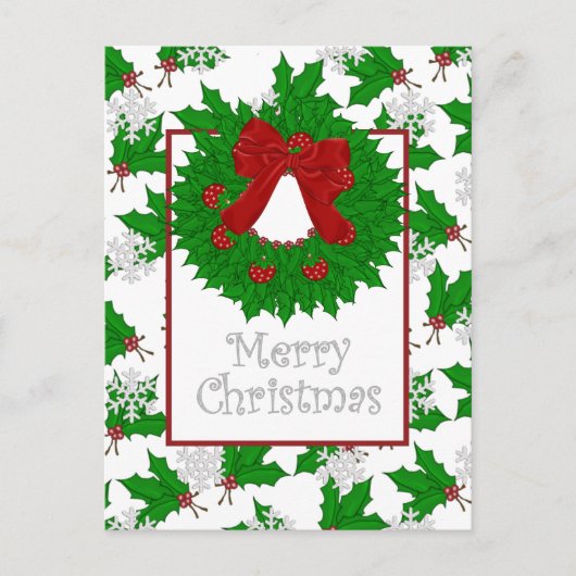 Frohe Weihnachts-Postkarte Feiertagspostkarte (Vorderseite)