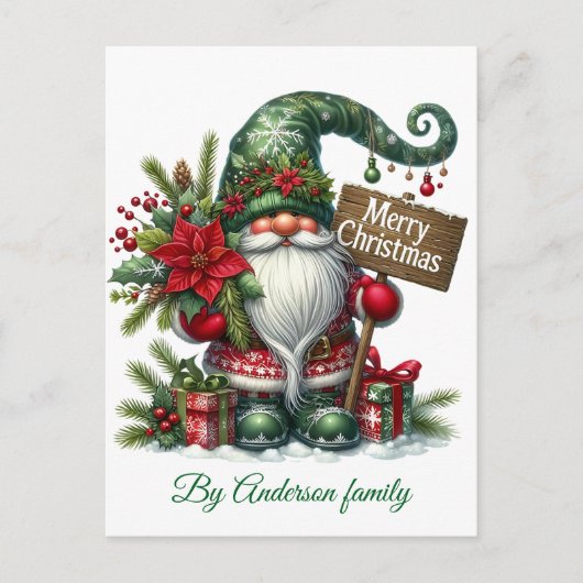 Frohe Weihnachts-Postkarte Feiertagspostkarte (Vorderseite)