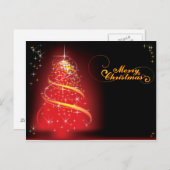 Frohe Weihnachts-Postkarte Feiertagspostkarte (Vorne/Hinten)