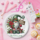 Frohe Weihnachts-Postkarte Pappteller (Party)