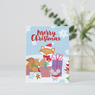 Frohe Weihnachts-Postkarte Postkarte