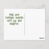 Frohe Weihnachts-Postkarte Postkarte (Rückseite)