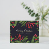 Frohe Weihnachts-Postkarte Postkarte (Stehend Vorderseite)