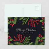 Frohe Weihnachts-Postkarte Postkarte (Vorne/Hinten)