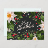 Frohe Weihnachts-Postkarte Postkarte (Vorne/Hinten)