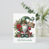 Frohe Weihnachts-Postkarte Postkarte (Stehend Vorderseite)