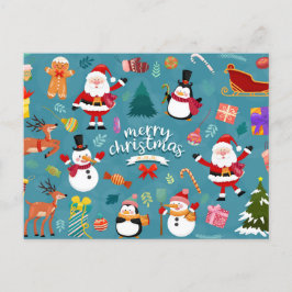 Frohe Weihnachts-Postkarte Postkarte