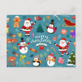 Frohe Weihnachts-Postkarte Postkarte (Vorderseite)