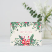 Frohe Weihnachts-Postkarte Postkarte (Stehend Vorderseite)