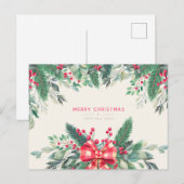 Frohe Weihnachts-Postkarte Postkarte (Vorne/Hinten)
