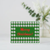 Frohe Weihnachts-Postkarte Postkarte (Stehend Vorderseite)