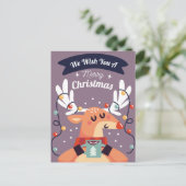 Frohe Weihnachts-Postkarte Postkarte (Stehend Vorderseite)