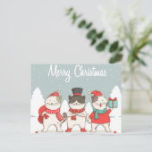 Frohe Weihnachts-Postkarte Postkarte (Stehend Vorderseite)