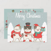 Frohe Weihnachts-Postkarte Postkarte (Vorne/Hinten)