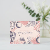 Frohe Weihnachts-Postkarte Postkarte (Stehend Vorderseite)