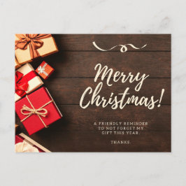 Frohe Weihnachts-Postkarte Postkarte