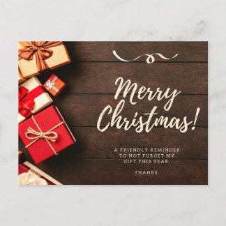 Frohe Weihnachts-Postkarte Postkarte