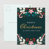 Frohe Weihnachts-Postkarte Postkarte (Vorne/Hinten)