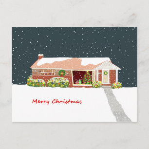 Frohe Weihnachts-Postkarte Postkarte