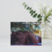 Frohe Weihnachts-Postkarte Postkarte (Stehend Vorderseite)