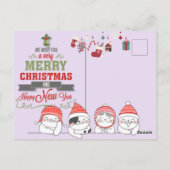 Frohe Weihnachts-Postkarte Postkarte (Rückseite)