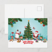 Frohe Weihnachts-Postkarte Postkarte (Vorne/Hinten)
